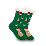 Women's Fleece-Lined Christmas Indoor Socks