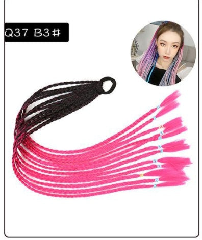 a group of braided hair