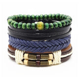 Men's Vintage Braided Leather Bracelet