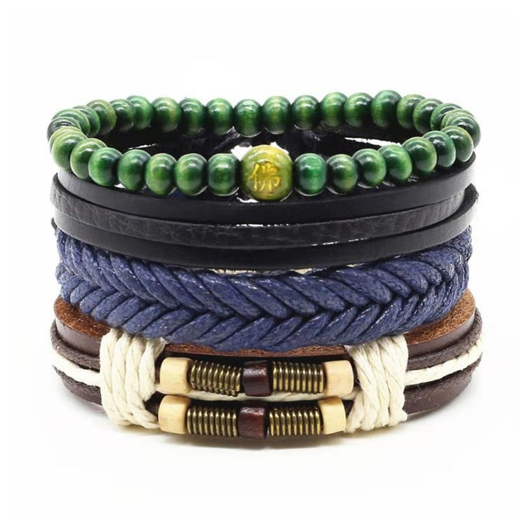 a stack of bracelets with beads