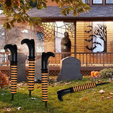 Inverted Elf Legs Halloween Yard Decoration