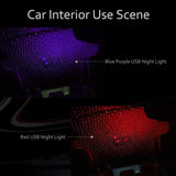 Car LED Starry Sky Night Light USB Powered Galaxy Star Projector Lamp For Car Roof Room Ceiling Decor Plug And Play