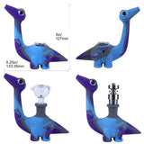 Dinosaur-Shaped Silicone Novelty Pipe