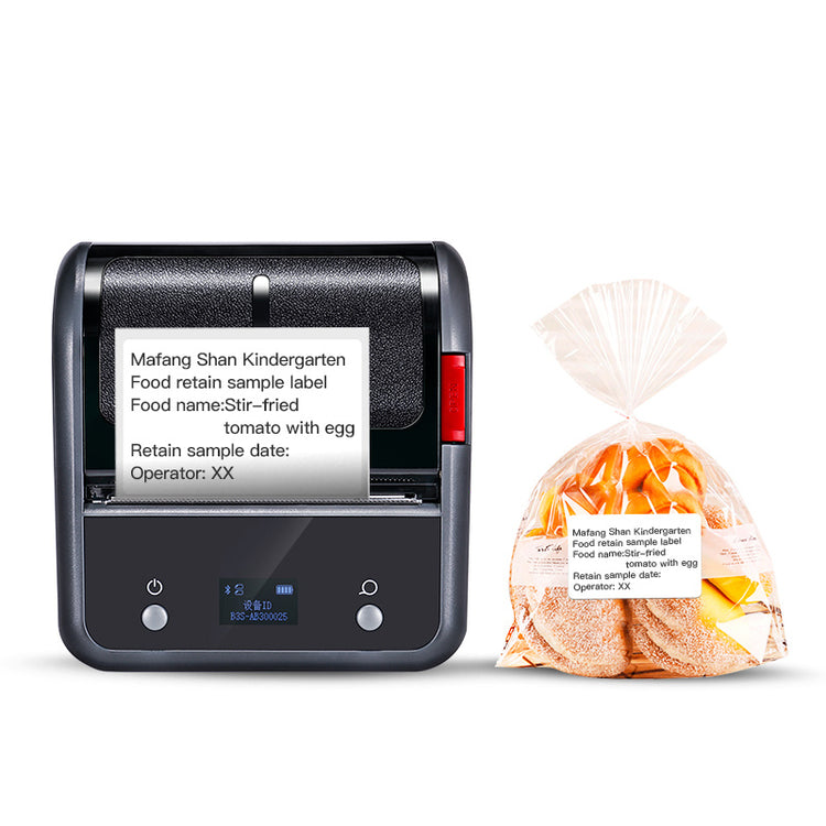 a food item next to a machine