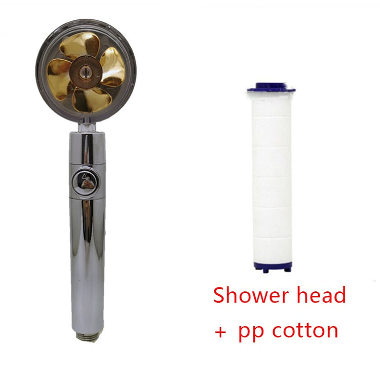 a shower head and pp cotton