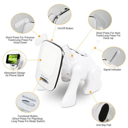 Puppy Dog Wireless Speaker Portable Mini Music Player Stereo Cute Animal Speaker
