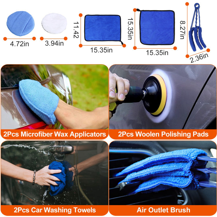 a collage of a car wash
