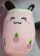 Strawberry Milk Tea Plush Toy Pillow