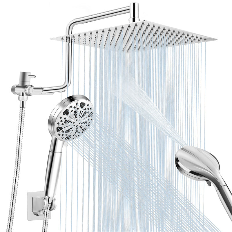 a shower head with water coming out of it