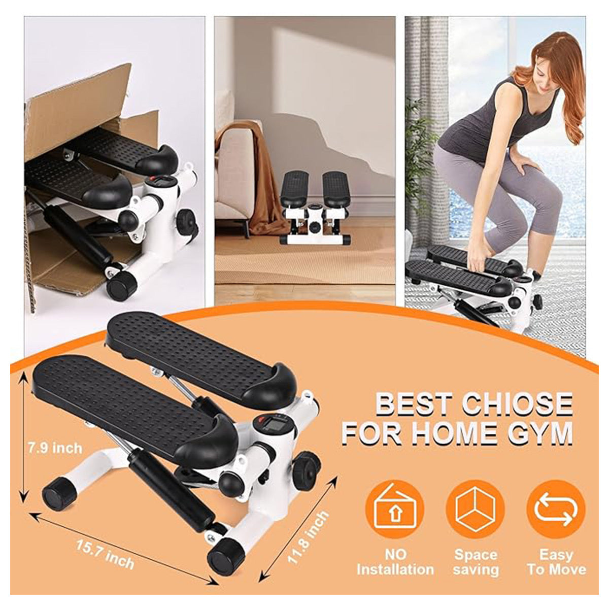 a collage of a woman doing exercise