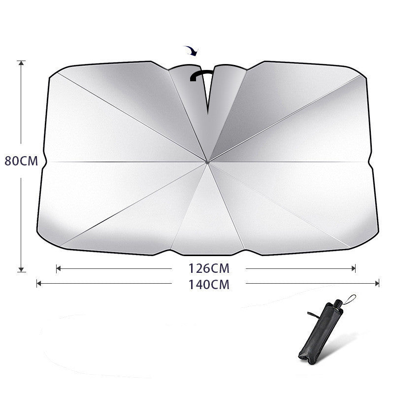 a diagram of a folding umbrella