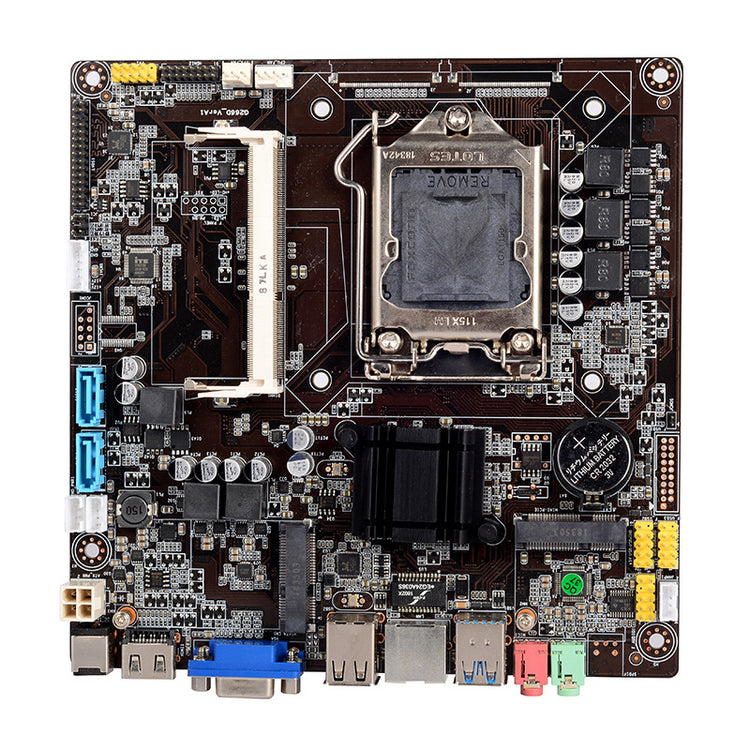 a close up of a computer motherboard