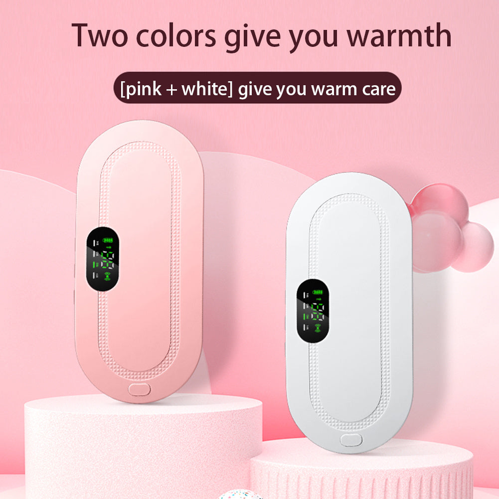 a pink and white device on a pink background
