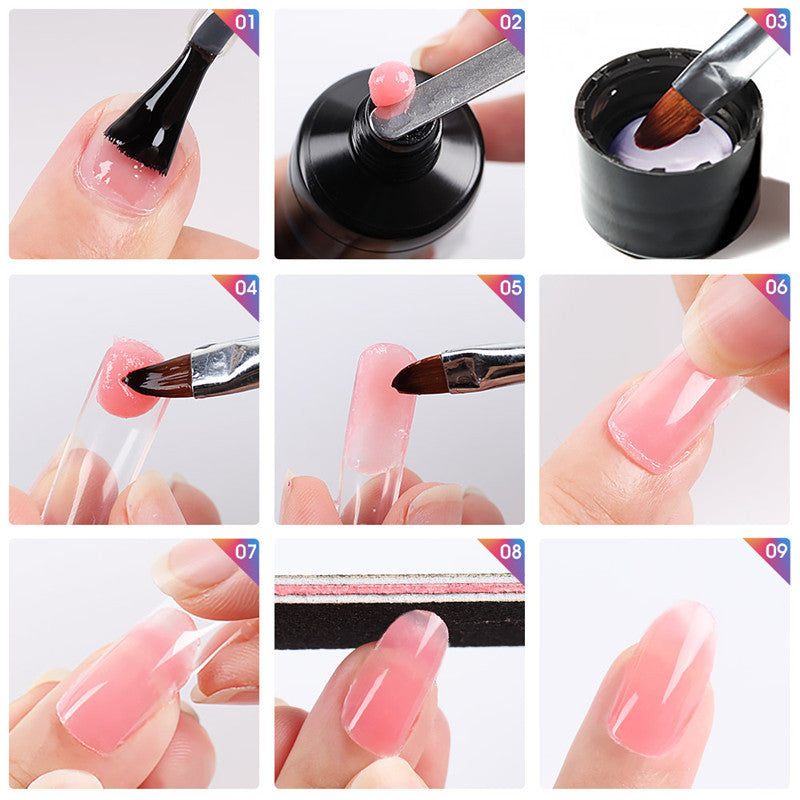 a collage of a person's fingernail