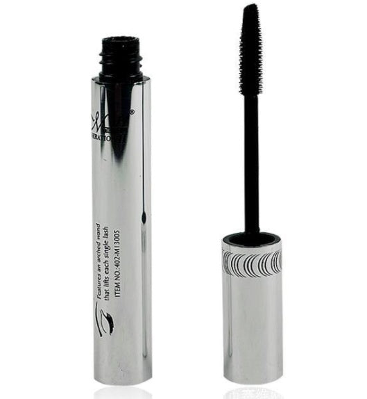 a close-up of a black mascara