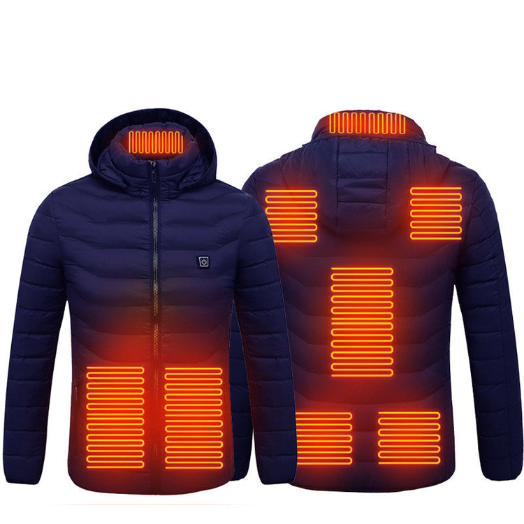 a jacket with heaters on it