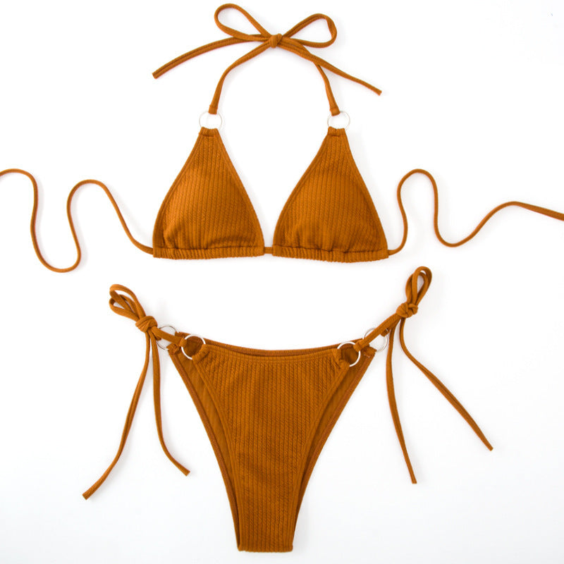 a brown garment with ties