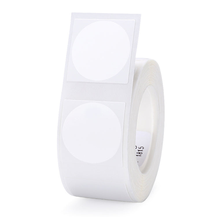 a roll of white labels
