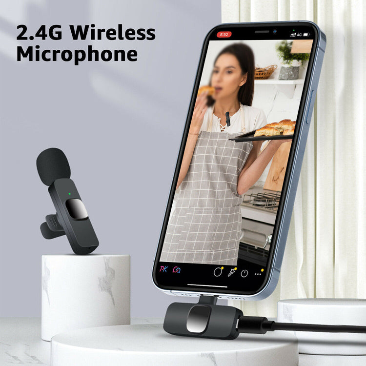a phone with a microphone attached to it