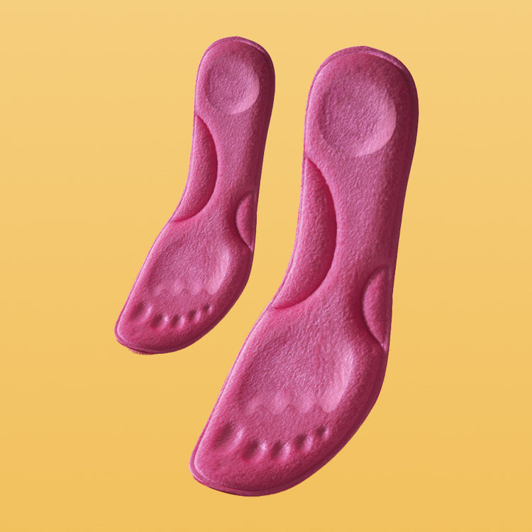 a pair of pink insoles
