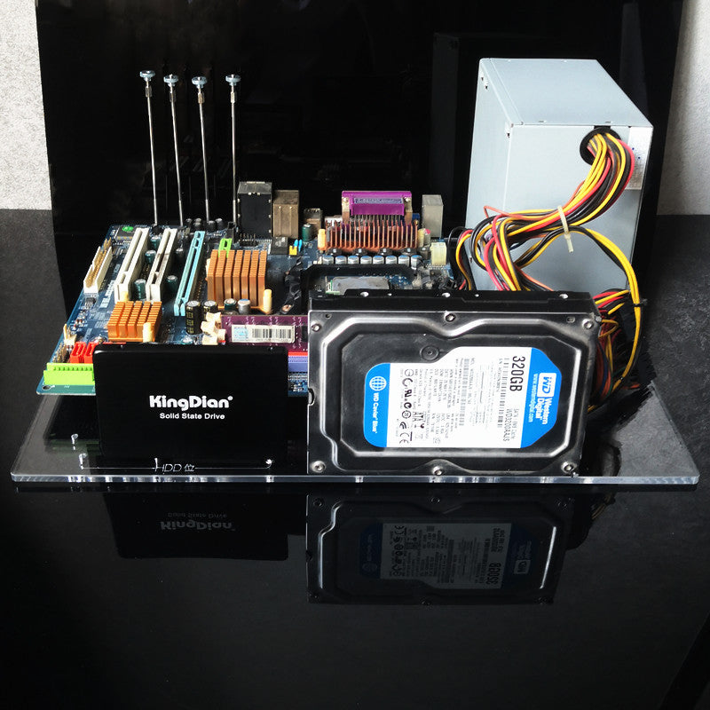 Computer case transparent acrylic single board computer motherboard DIY modified  bracket ITX ATX board type MATX