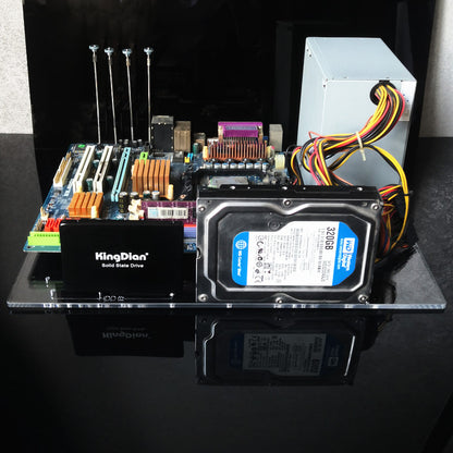 Computer case transparent acrylic single board computer motherboard DIY modified  bracket ITX ATX board type MATX