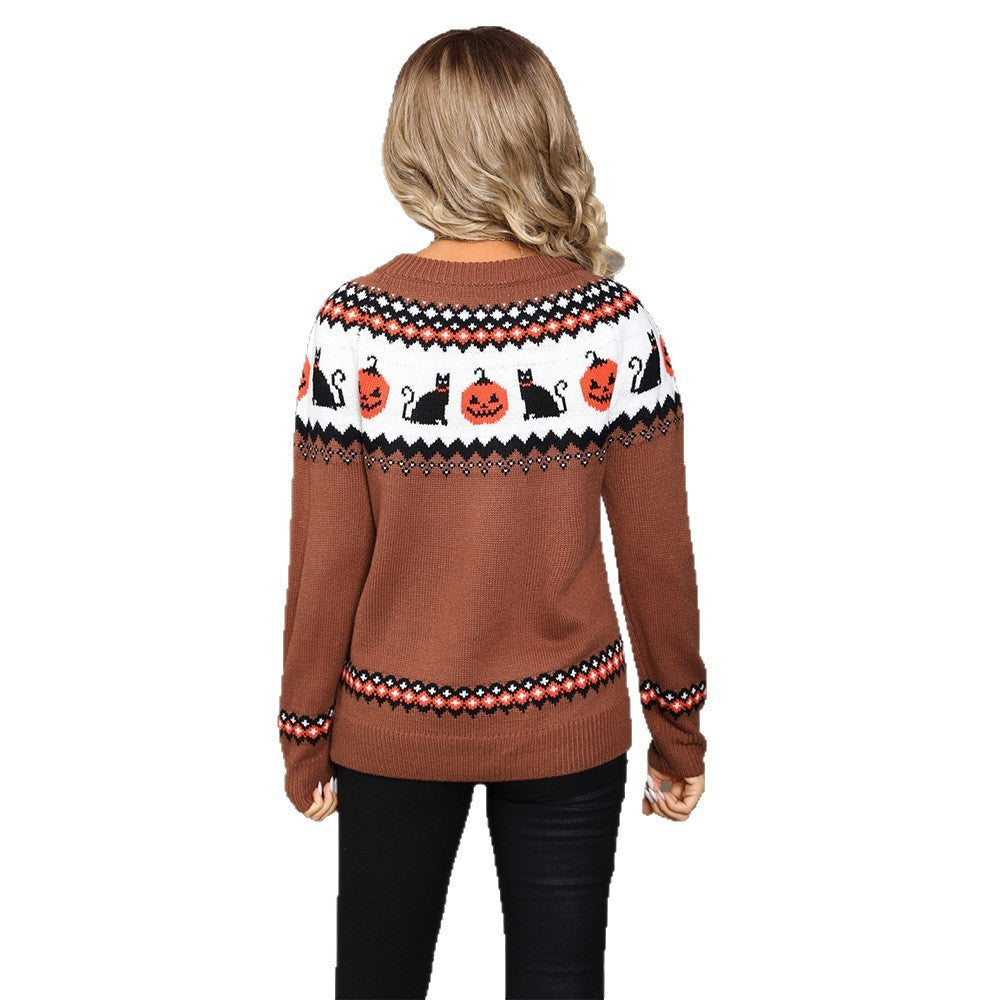 a woman wearing a sweater