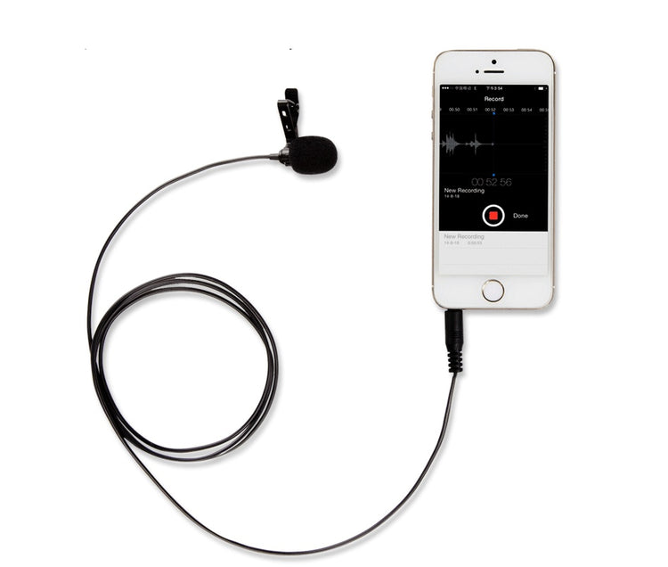 a phone with a microphone