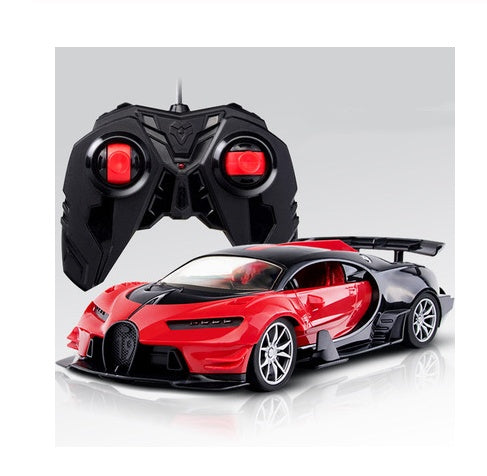 a red and black toy car