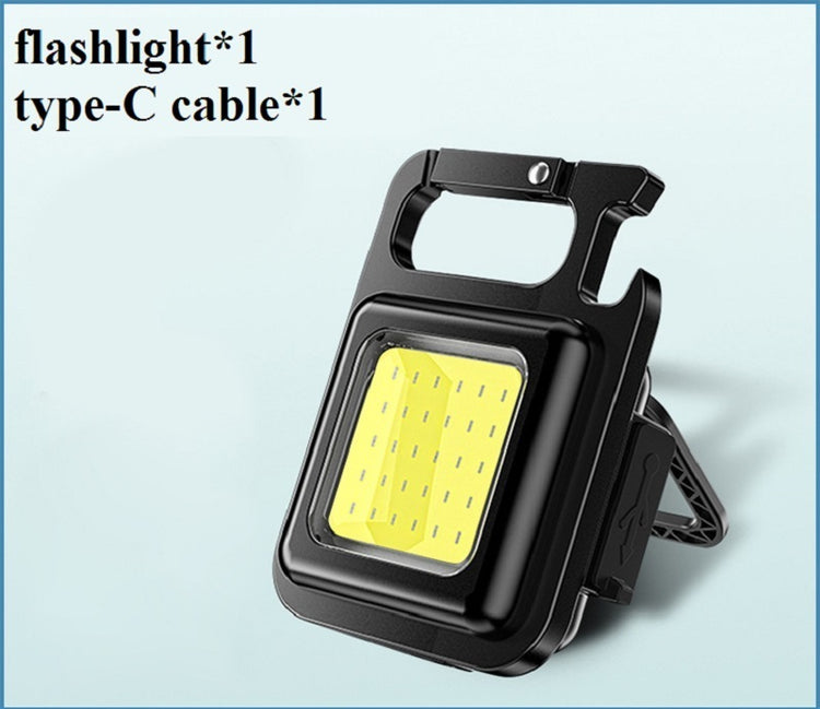 a black and yellow flashlight
