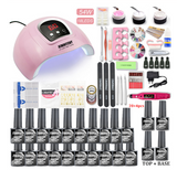 80W UV/LED Nail Lamp and Gel Polish Set