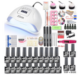 80W UV/LED Nail Lamp and Gel Polish Set