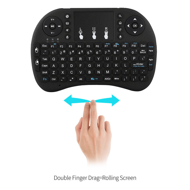 a hand touching a black keyboard