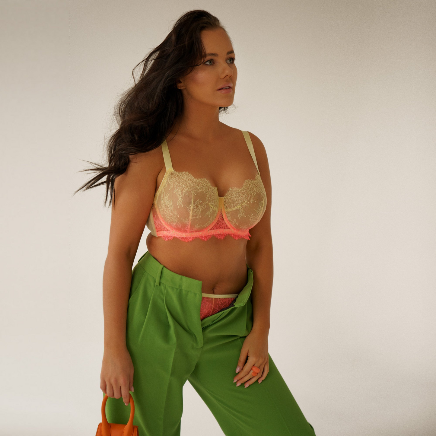 Sheer Lace Full Figure Bra Kinga Sunday