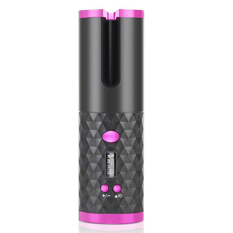 a black and pink hair straightener