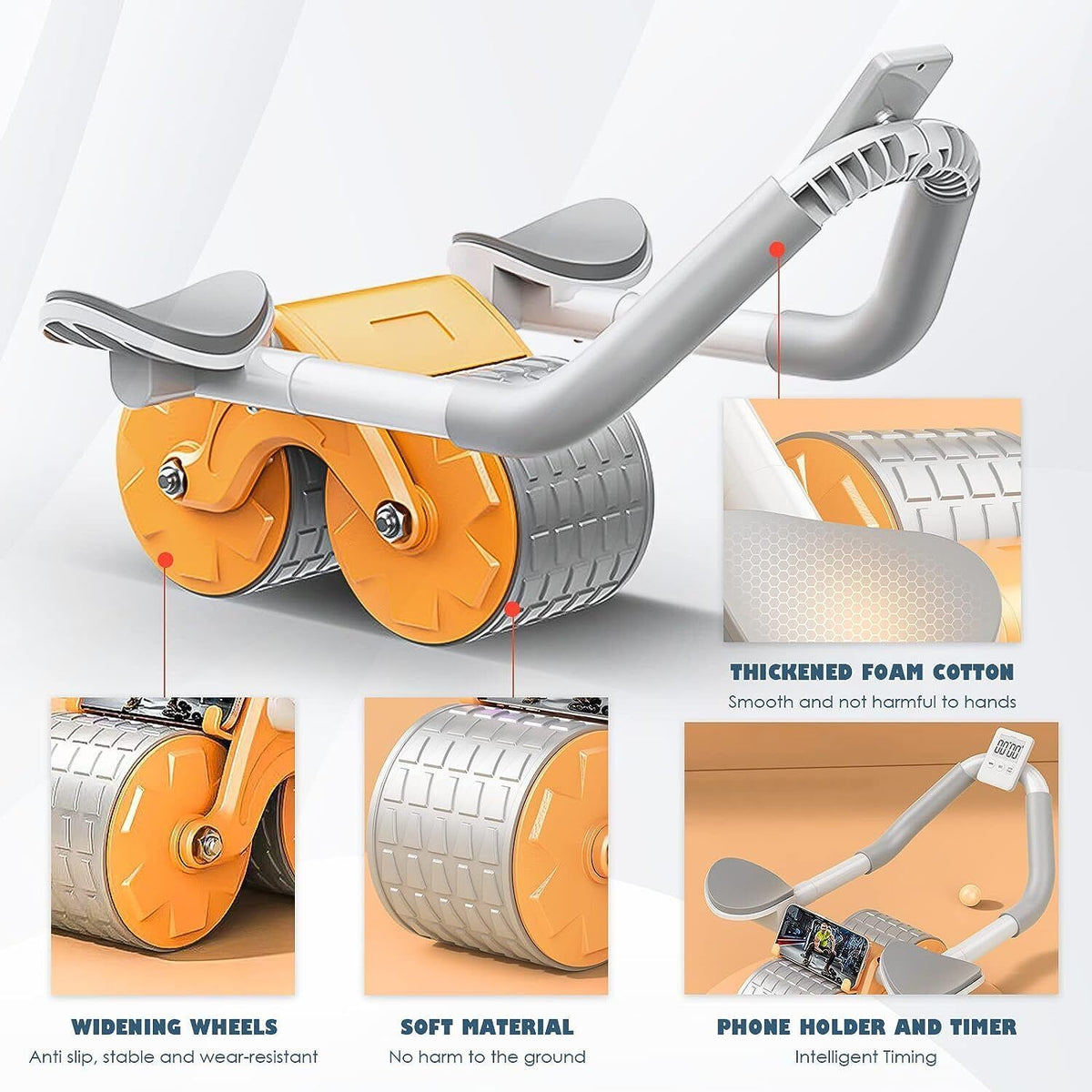 a collage of a roller