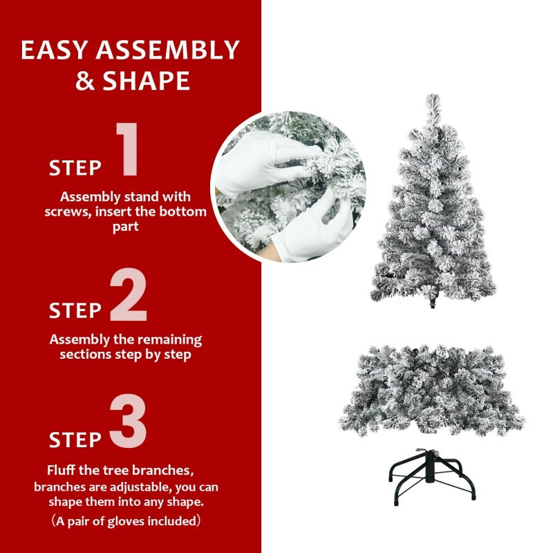 a step by step instructions for a christmas tree