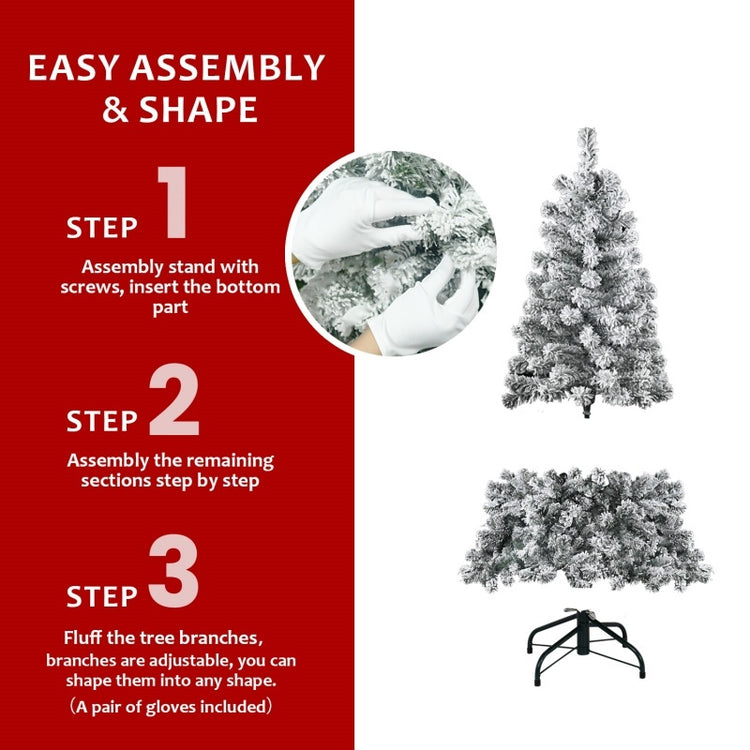 a step by step instructions for a christmas tree