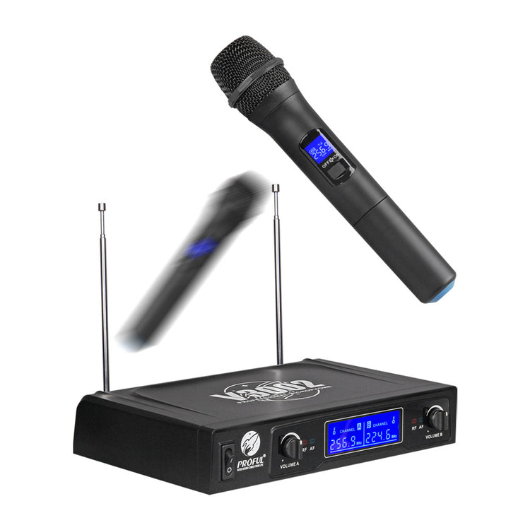 a microphone and a device
