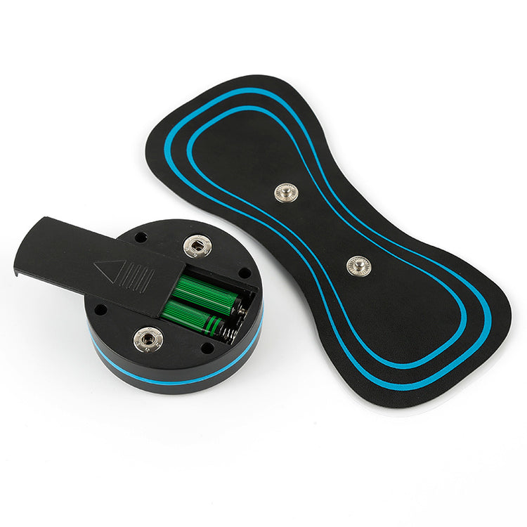 a black device with blue trim