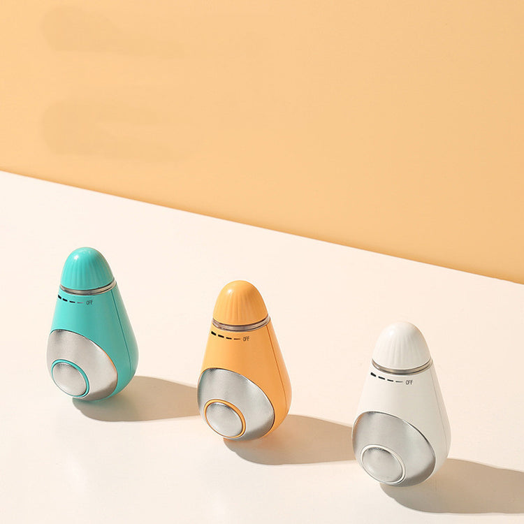 a group of colorful objects on a white surface