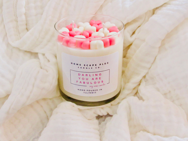 a candle in a glass jar