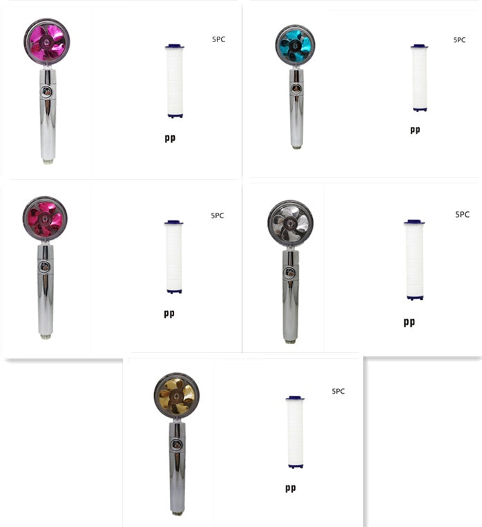a collage of different colors of fan blades