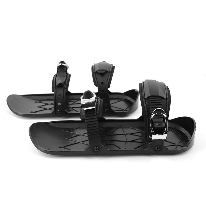 Winter Outdoor Single Sled Children Adult Free Size Mini Snowboard Shoes