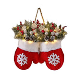 Christmas Candy Cane Glove Ornaments