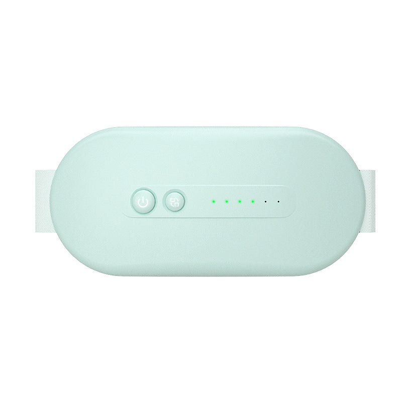 a white rectangular object with green lights