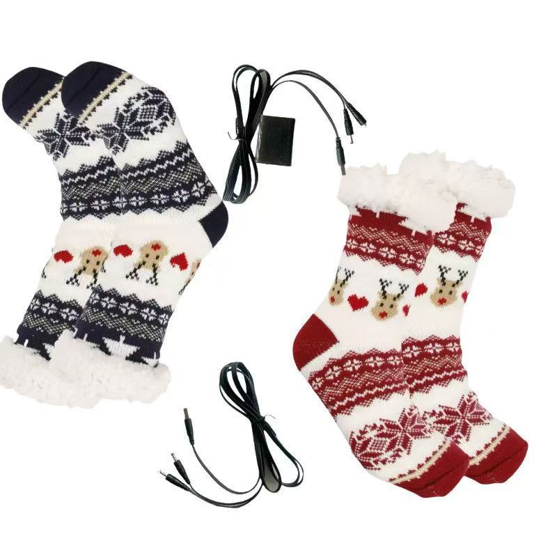 a pair of socks with a cord