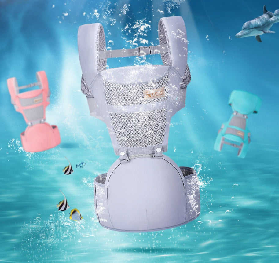 a baby carrier in the water