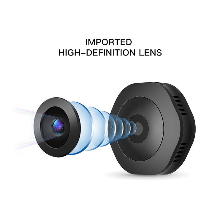 a black camera lens with a circular lens