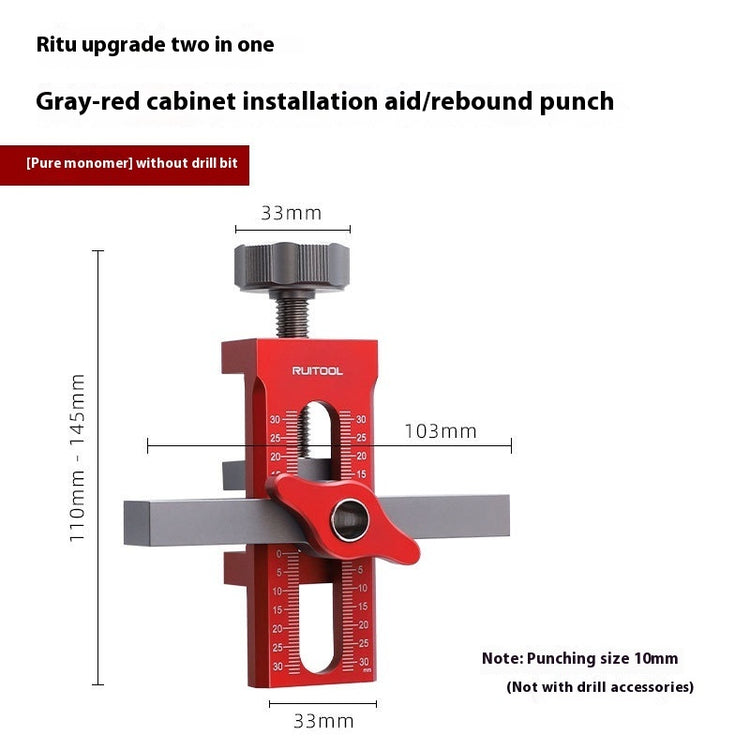a red and grey tool